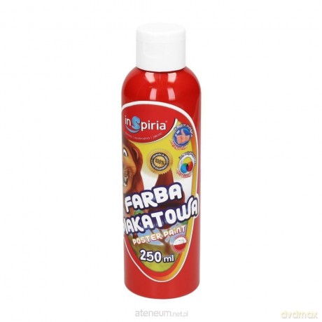 Farba plakatowa czerwona 250 ml