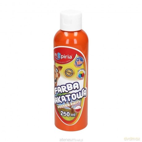 Farba plakatowa pomarańczowa 250 ml