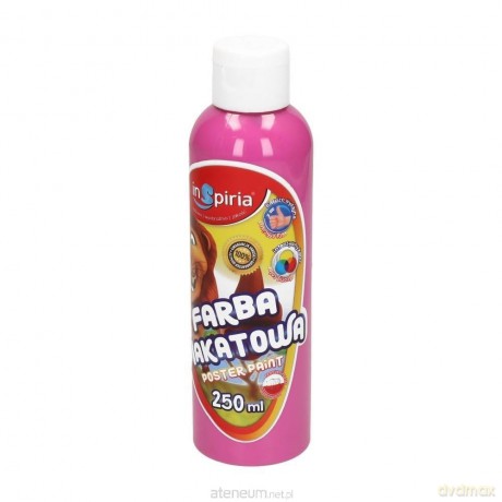 Farba plakatowa różowa 250 ml