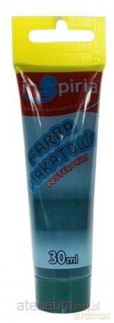 Farba plakatowa w tubie ciemnozielona 30 ml (6 szt)