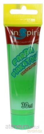 Farba plakatowa w tubie zielona 30 ml (6 szt)