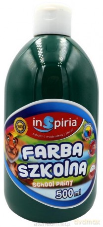 Farba szkolna ciemnozielona 500 ml