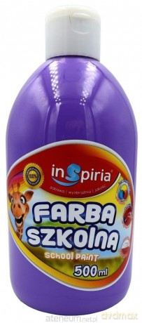 Farba szkolna lawendowa 500 ml