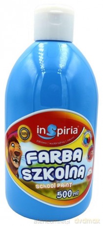 Farba szkolna niebieska 500 ml