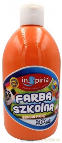 Farba szkolna pomarańczowa 500 ml