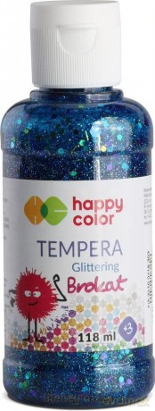 Farba Tempera 118ml brokat niebieska
