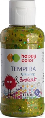 Farba Tempera 118ml brokat złota