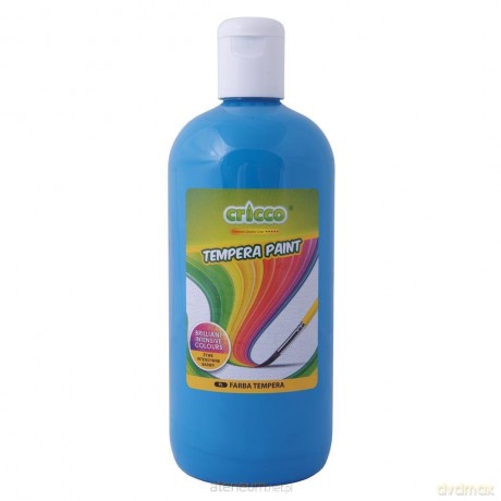 Farba tempera 500 ml jasna niebieska