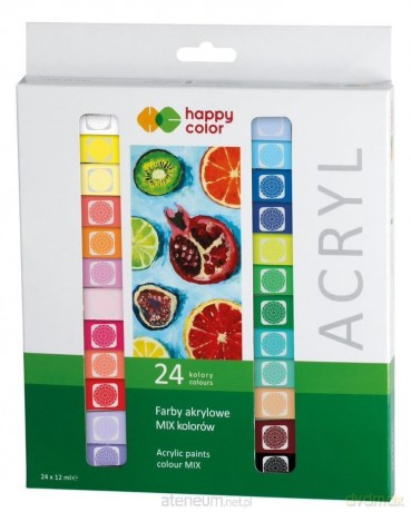 Farby akrylowe 12ml 24 kolory