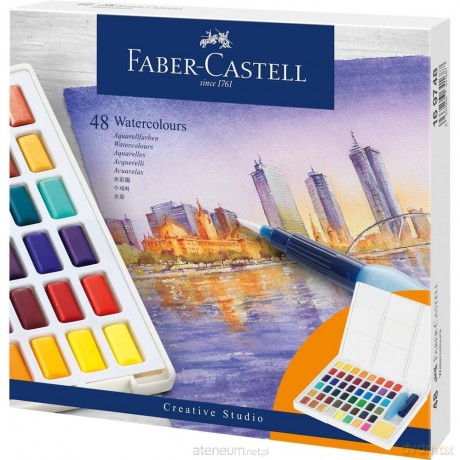 Farby akwarelowe CS kostki 48 kol.