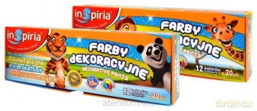 Farby dekoracyjne 12 kolorów 20 ml