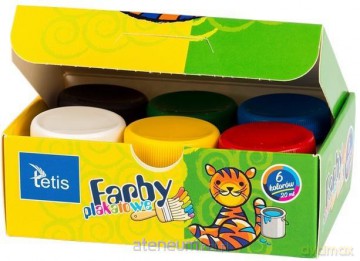 Farby plakatowe 20 ml 6 kolorów KF001-A