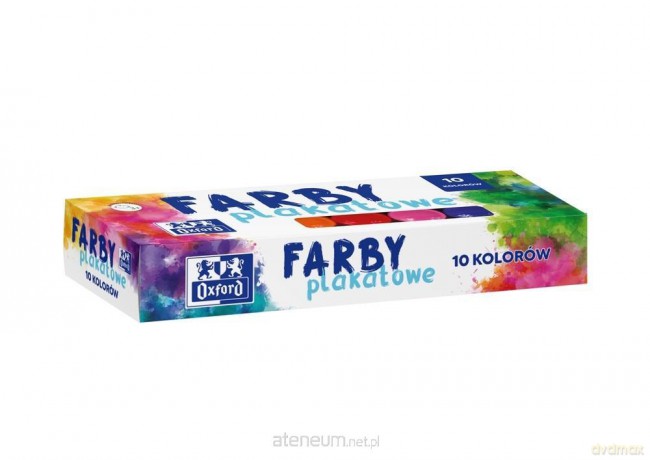 Farby plakatowe Oxford 10 kolorów 20 ml