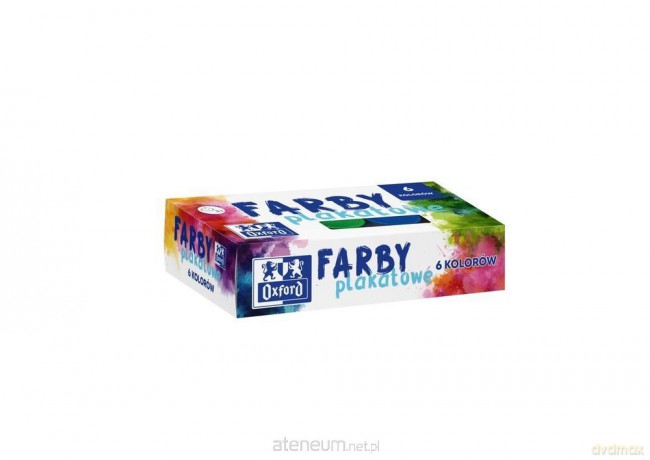 Farby plakatowe Oxford 6 kolorów 20 ml