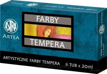 Farby tempera 6 kolorów 20 ml