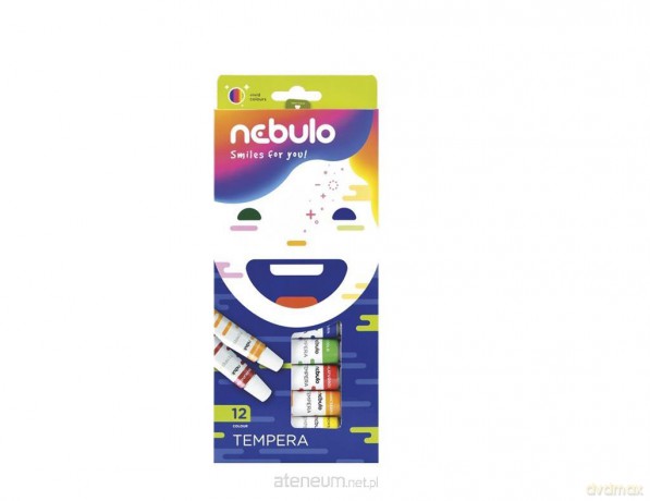 Farby tempera w tubie 12 kolorów