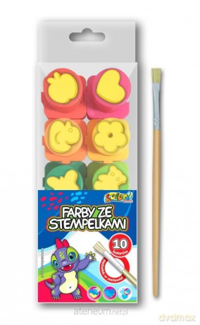 Farby ze stempelkami 20 ml Kolori 10 kol