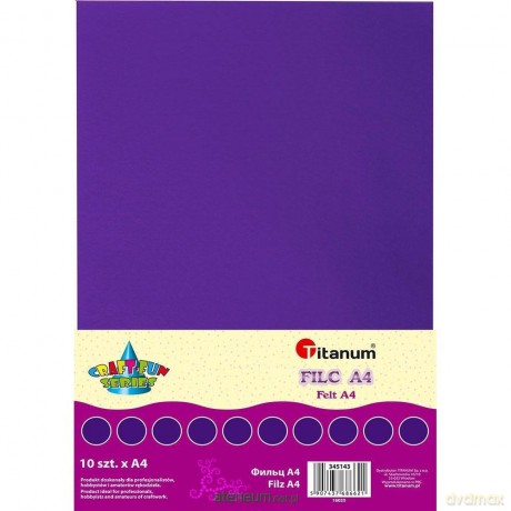 Filc A4 fioletowy 10 szt