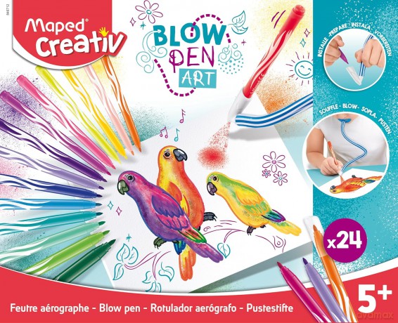Flamastry dmuchane 24 kolory