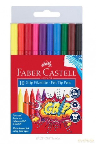 Flamastry Grip 10 kol. w etui