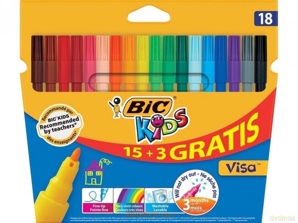 Flamastry Kids Visa 15+3 szt