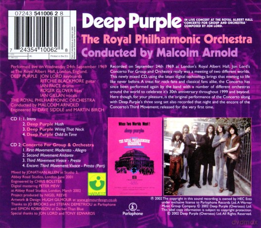 Deep Purple & Royal Philharmonic Orchestra: Concerto For Group And Orchestra [2CD]