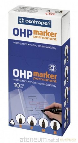 Foliopis OHP Permanent czarny B (10 szt)