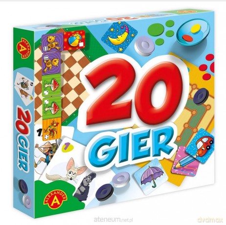 Gry rodzinne - zestaw 20 gier [GRA]