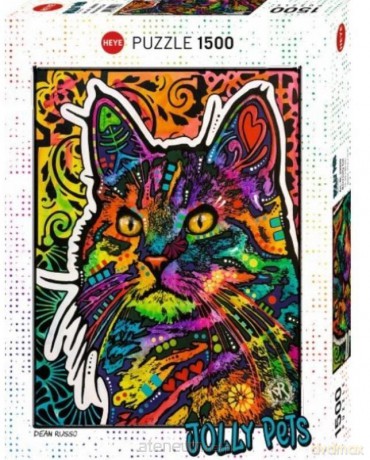 HEYE 1500 el. Jolly Pets, Kolorowy kot, Dean Russo [PUZZLE]