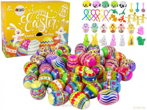 Jajka niespodzianki pisanki squishy 36 szt