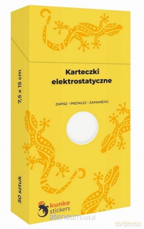 Karteczki elektrostatyczne 50 szt. białe