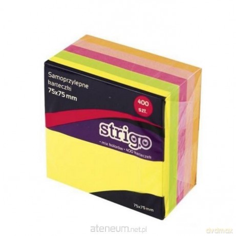 Karteczki samoprzylepne 76x76mm 400K neon