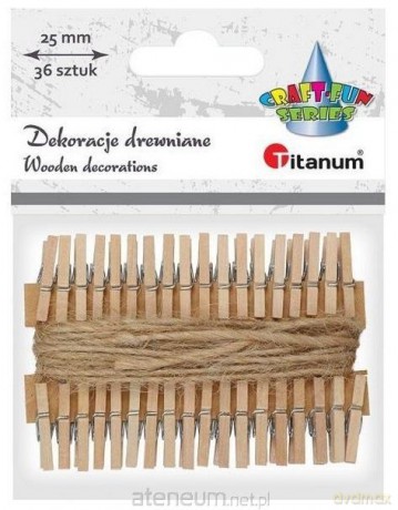 Klamerki drewniane 36 szt