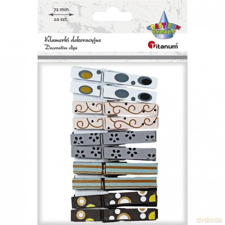 Klamerki drewniane mix 10 szt