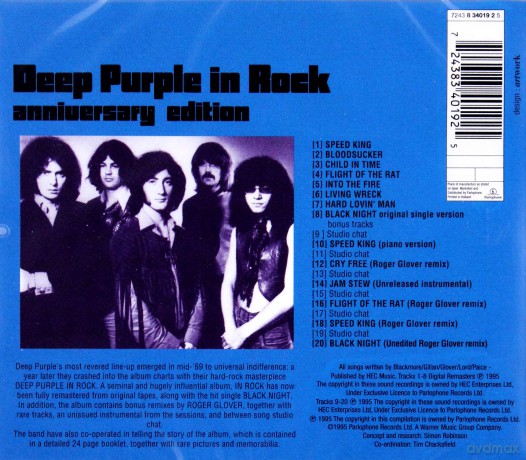 Deep Purple: Deep Purple In Rock Anniversary Edition [CD]