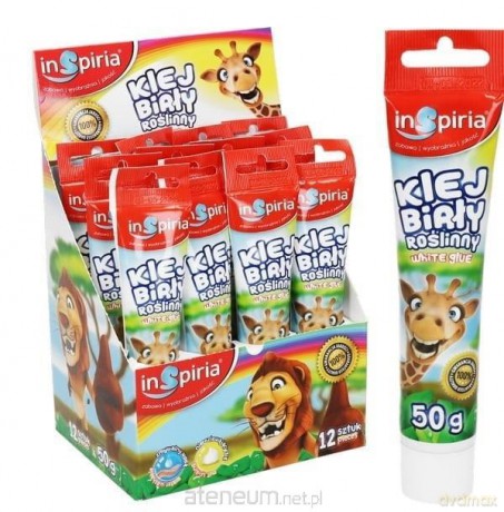 Klej roślinny biały 50g (12 szt)