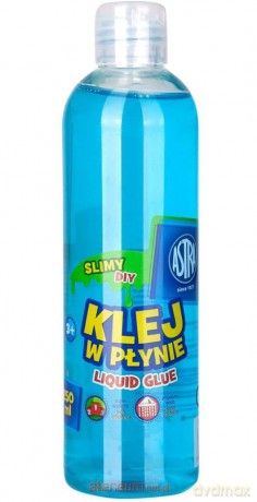 Klej w płynie transparentny niebieski 250 ml
