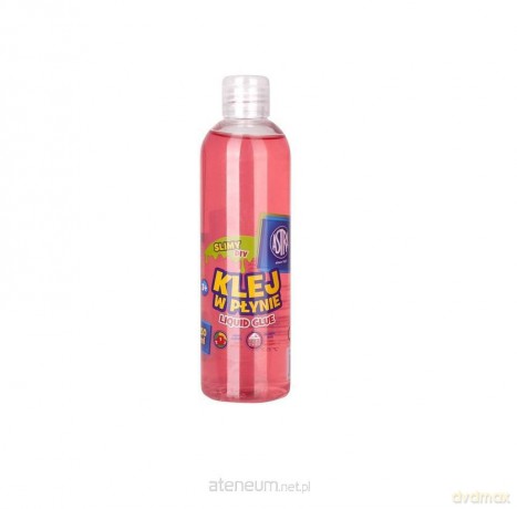 Klej w płynie transparentny różowy 250 ml