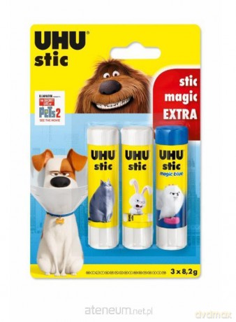 Klej w sztyfcie Stic 8,2g Pets 2 2 szt + klej magic