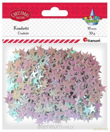 Konfetti gwiazdki 30g bladoróżowe