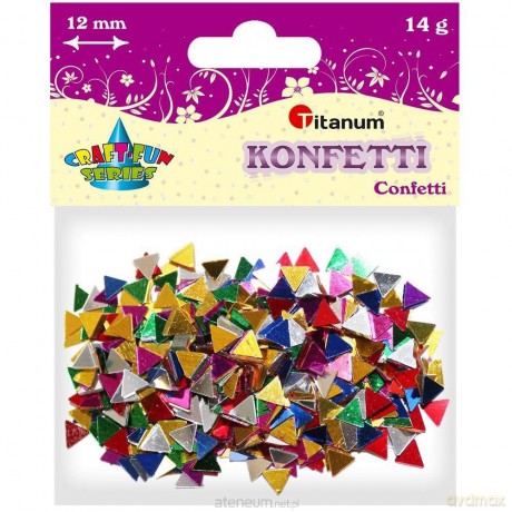 Konfetti trójkąty mix 14g