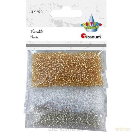 Koraliki plastikowe 15g