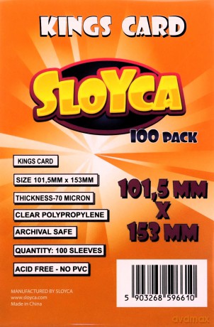 Koszulki Kings Card 101,5x153mm (100 szt) [GRA]