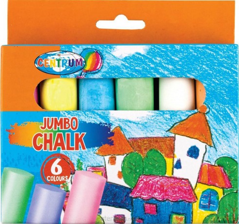 Kreda kolorowa Jumbo Magic willage 6 szt 80391