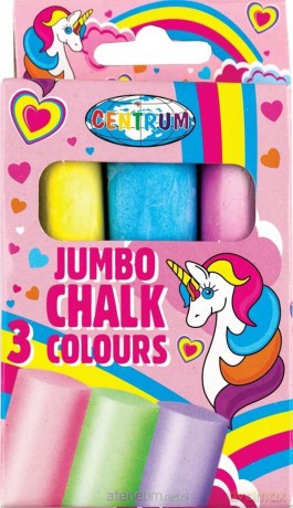 Kreda kolorowa Jumbo Unicorn 3 szt 80390