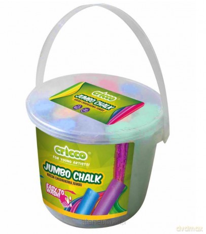 Kreda kolorowa Jumbo wiaderko 20 szt