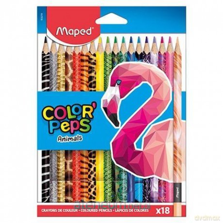 Kredki Colorpeps Animals 18 kolorów