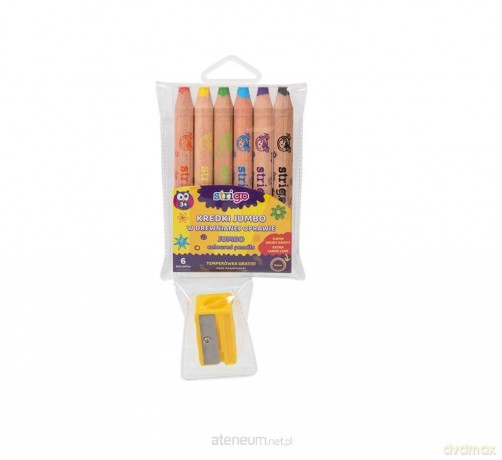Kredki drewniane Jumbo 6 kolorów