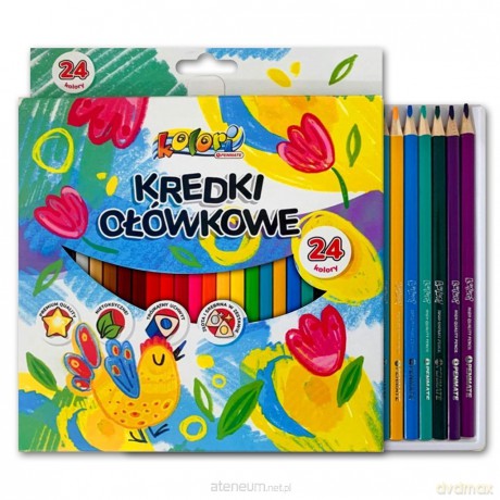 Kredki Premium Kolori trójkątne 24 kolory