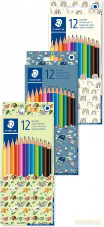 Kredki sześciokątne Pattern 12 kolorów
